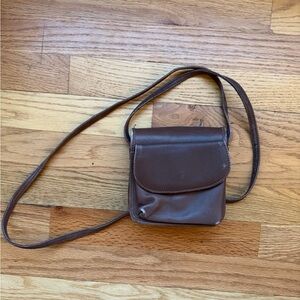 Brown Leather Crossbody Bag